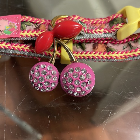 Poetic Paws cherry bling yellow pink collar - Picture 2 of 4